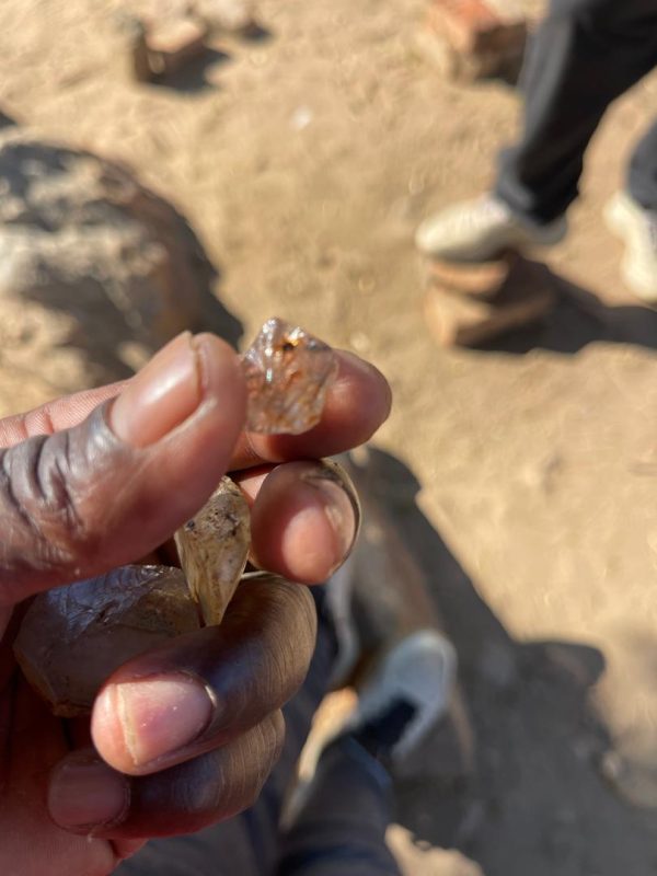 Small Rutile Quartz Crystal – Terminated with Golden Inclusions