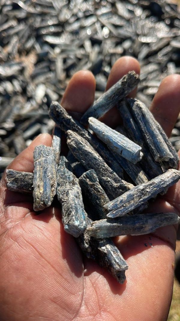 natural blue kyanite blades – raw crystal wands from mutoko, zimbabwe