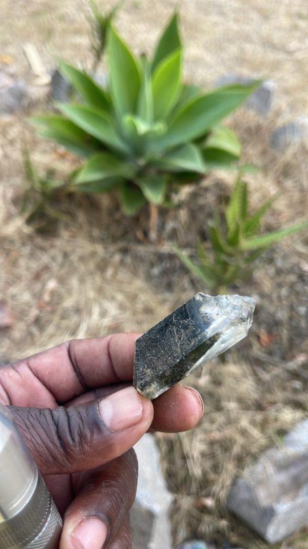 Natural Smoky Quartz Crystal – Raw Terminated Point from Zimbabwe